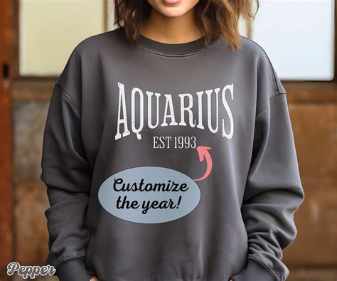 aquarius sweatshirt|Aquarius Zodiac Sweatshirt